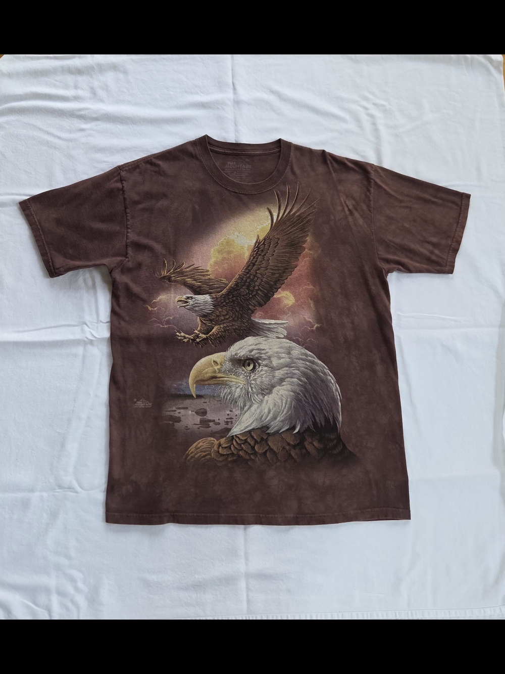 2011 The Mountain Brown Bald Eagles SS Graphic T-shirt Size XL